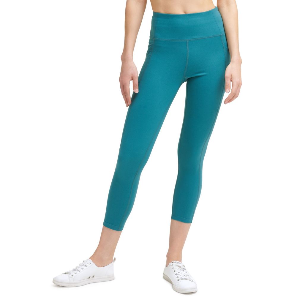 Calvin Klein Womens Performance 7/8 Embrace Leggings,Juniper,Medium